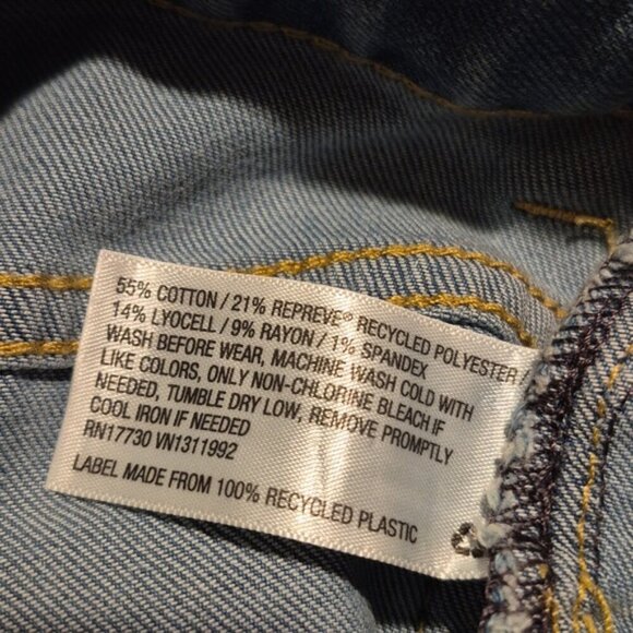 Cat & Jack girls size 6 super skinny stretch adjustable waist, light wash, NWT - Picture 7 of 7